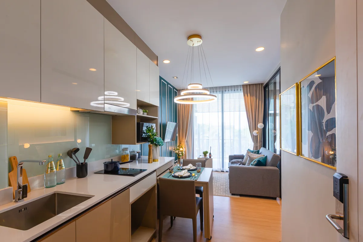 1-bedroom condo, 30 sqm