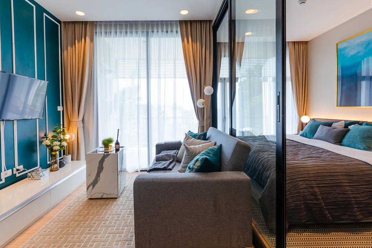 1-bedroom condo, 30 sqm