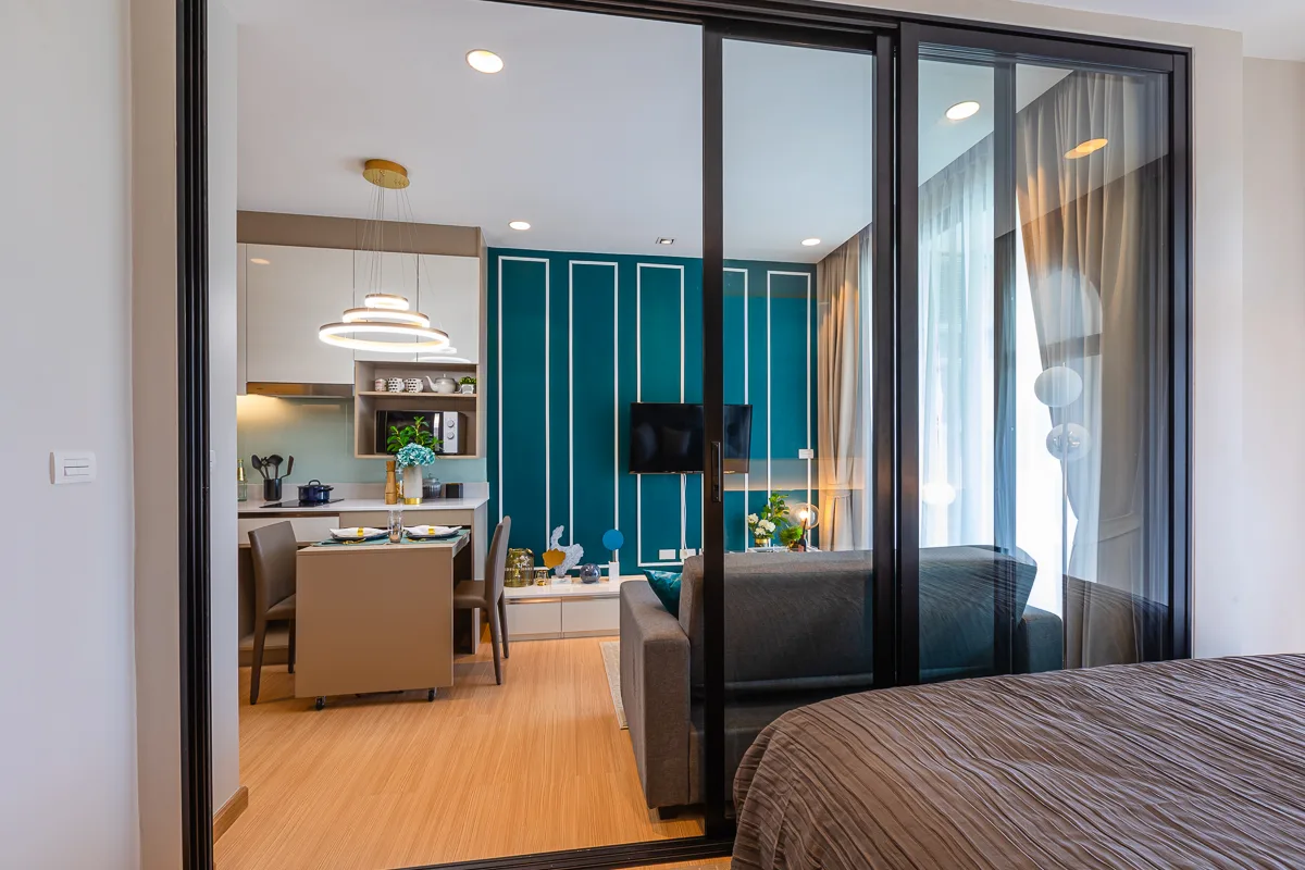 1-bedroom condo, 30 sqm
