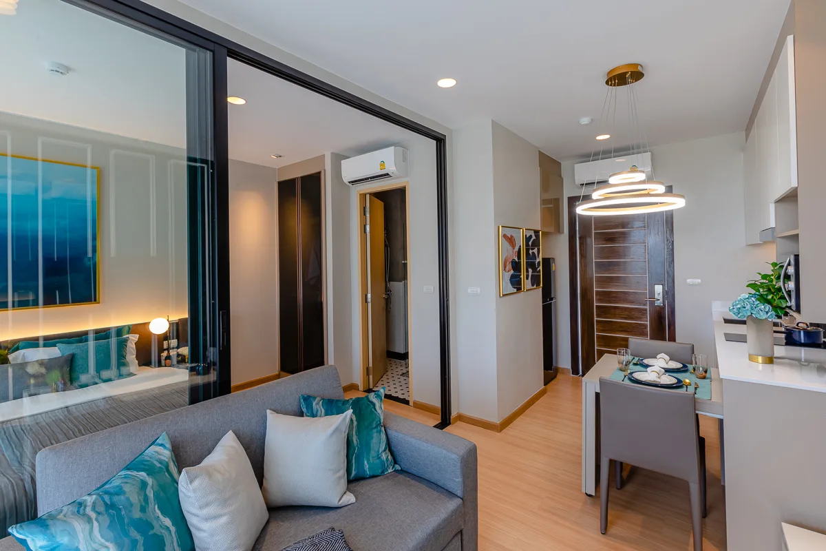 1-bedroom condo, 30 sqm