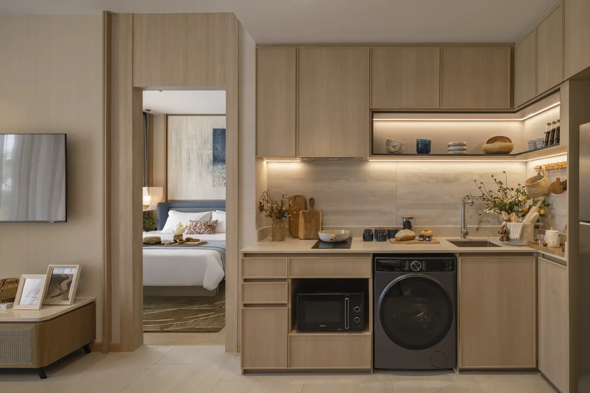 1-bedroom condo, 46 sqm
