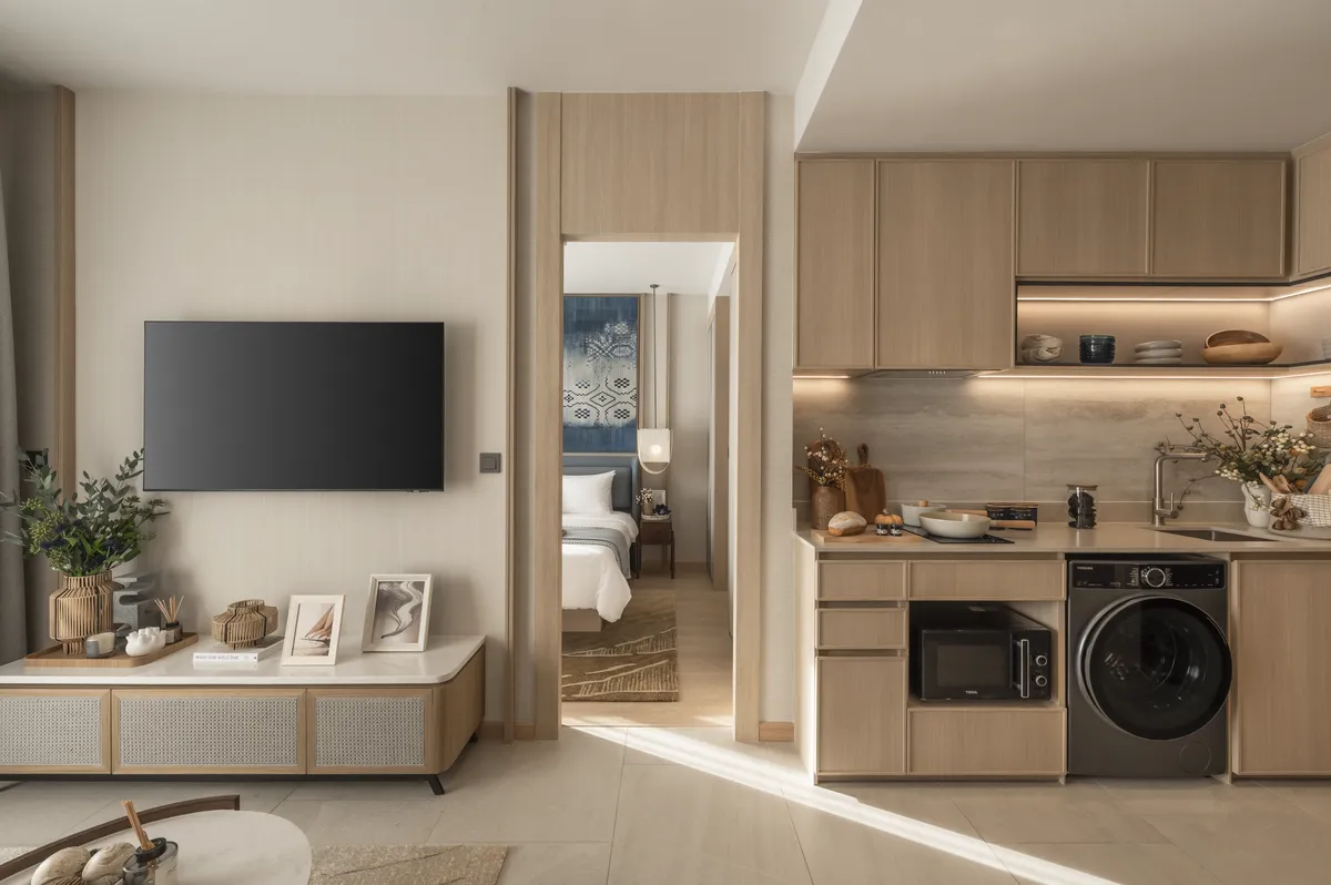 1-bedroom condo, 46 sqm