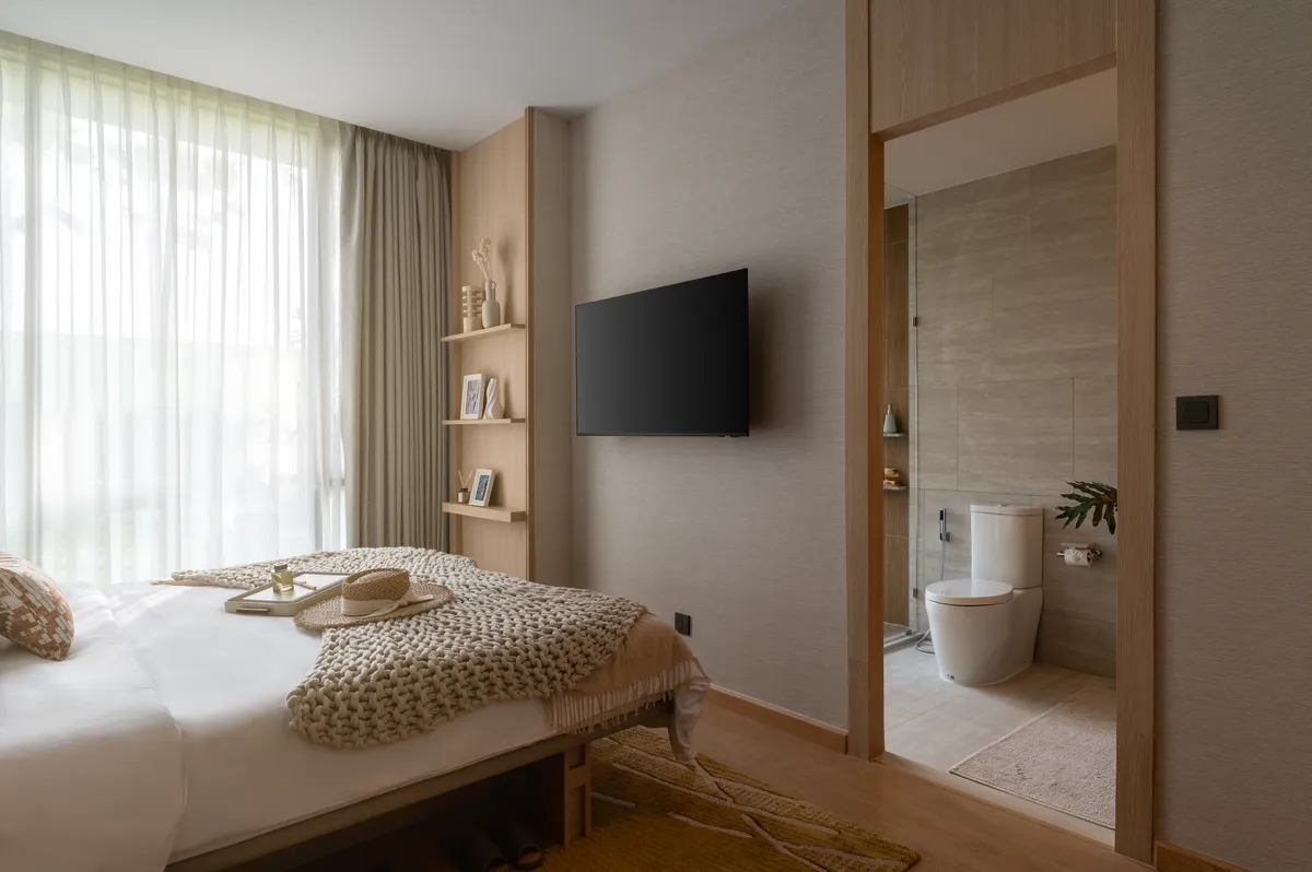 1-bedroom condo, 46 sqm