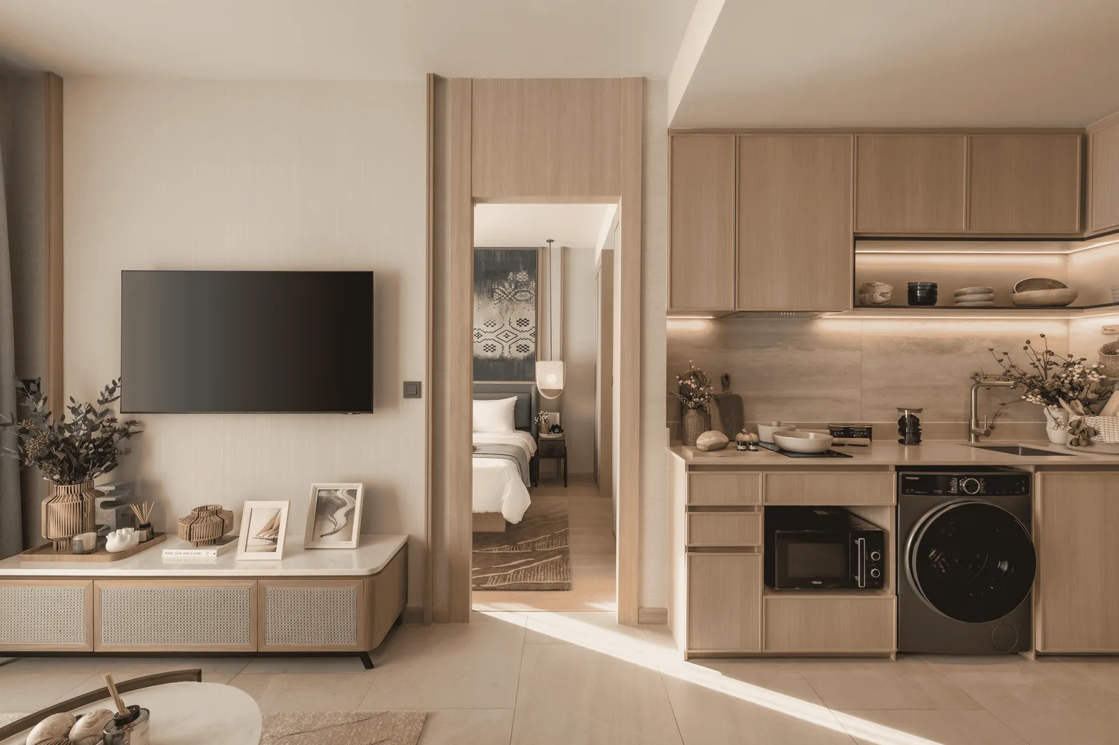 1-bedroom condo, 46 sqm