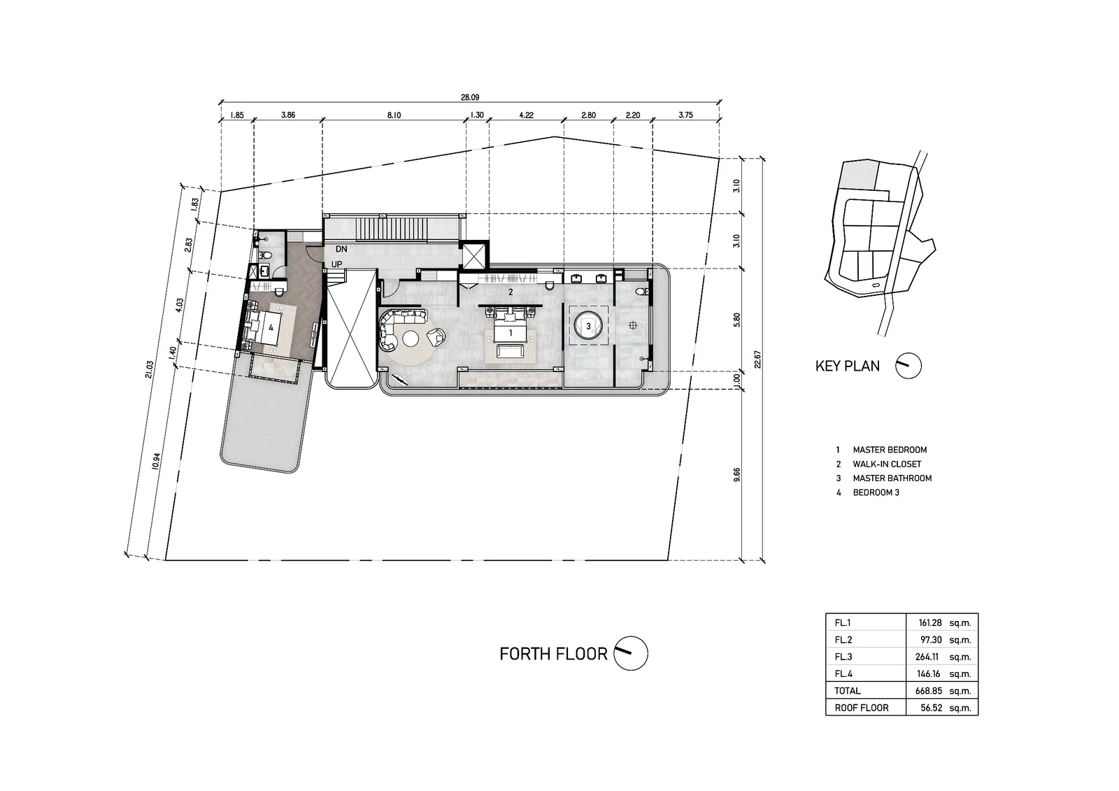 4-bedroom villa, 556 sqm
