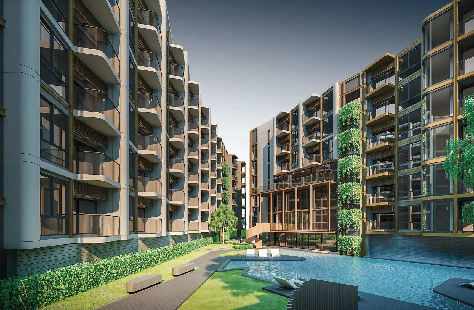 1-bedroom condo, 44 sqm