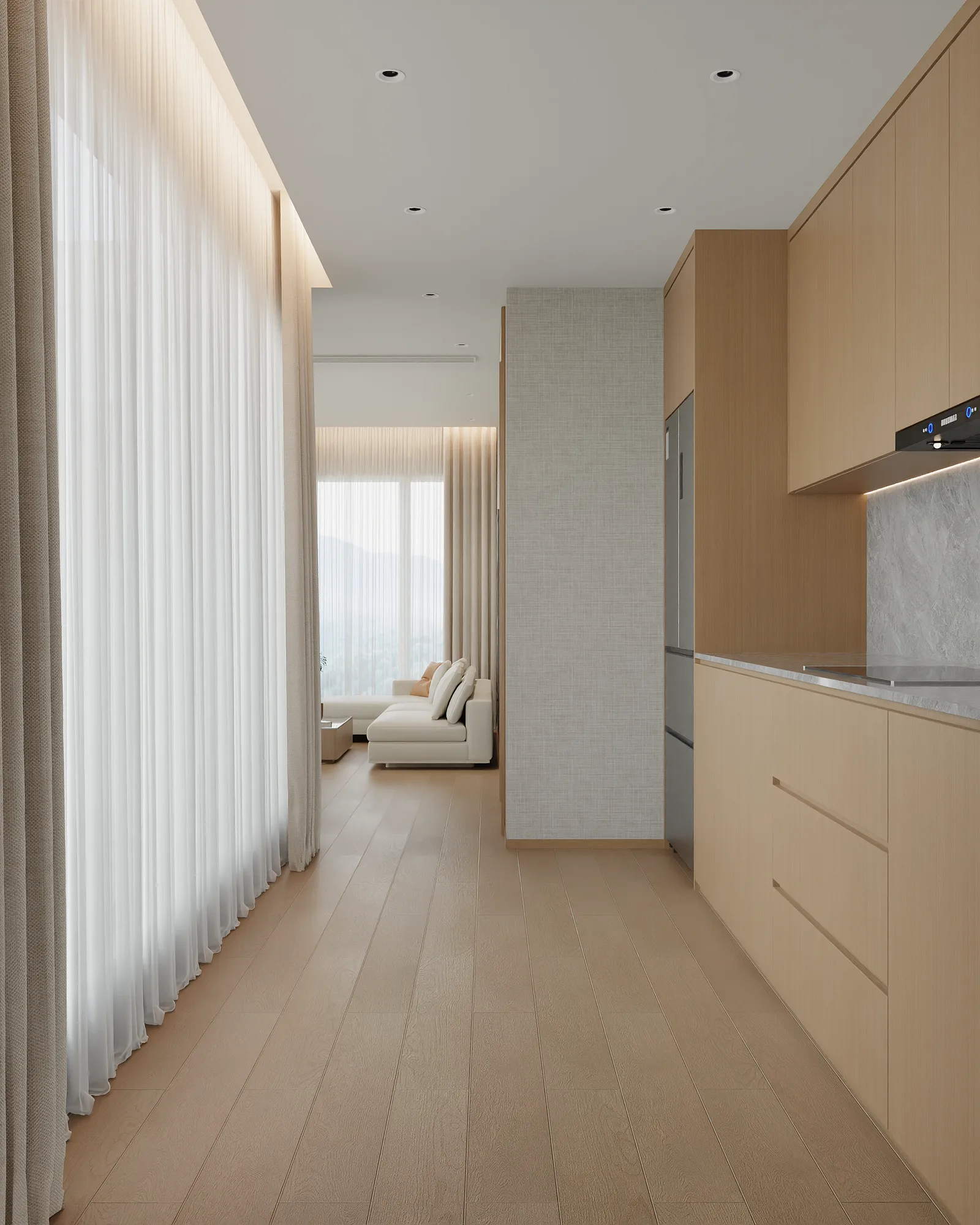 1-bedroom condo, 44 sqm