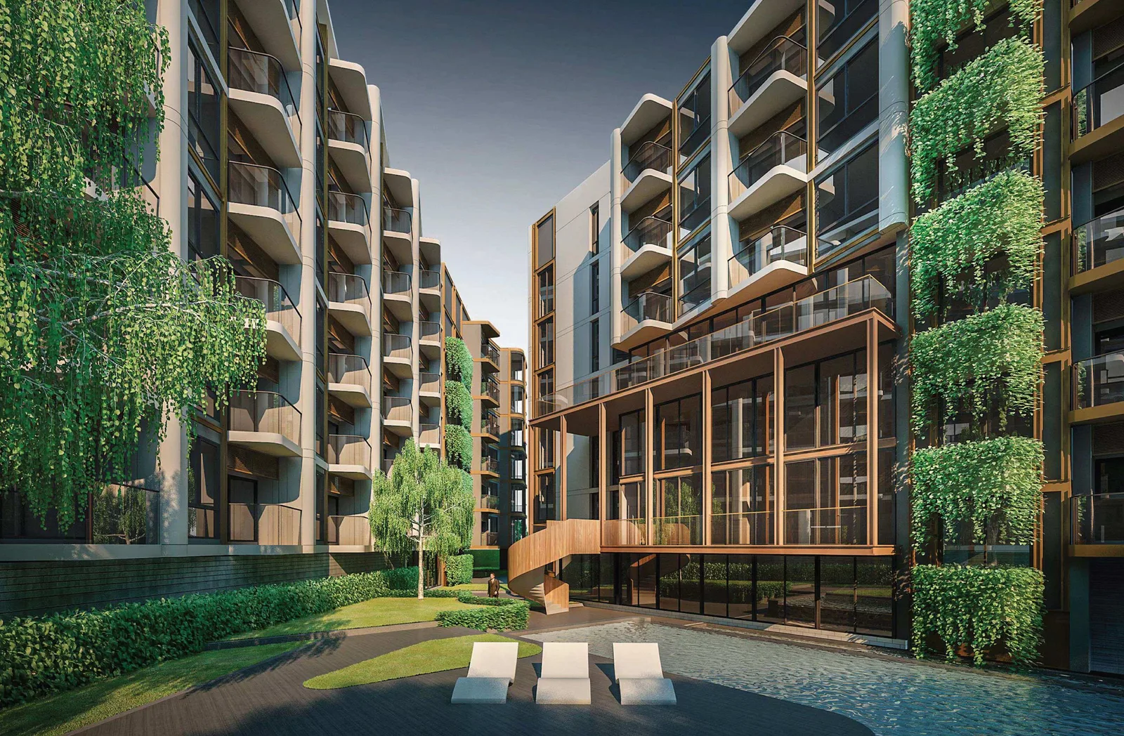 1-bedroom condo, 44 sqm