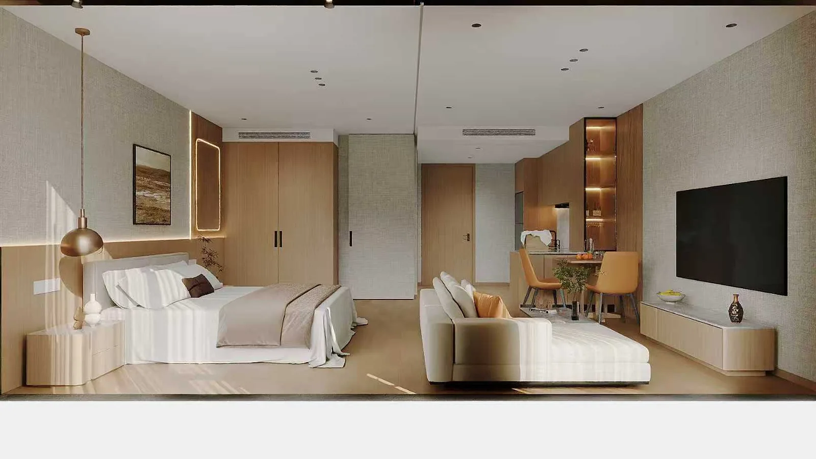 2-bedroom condo, 110 sqm