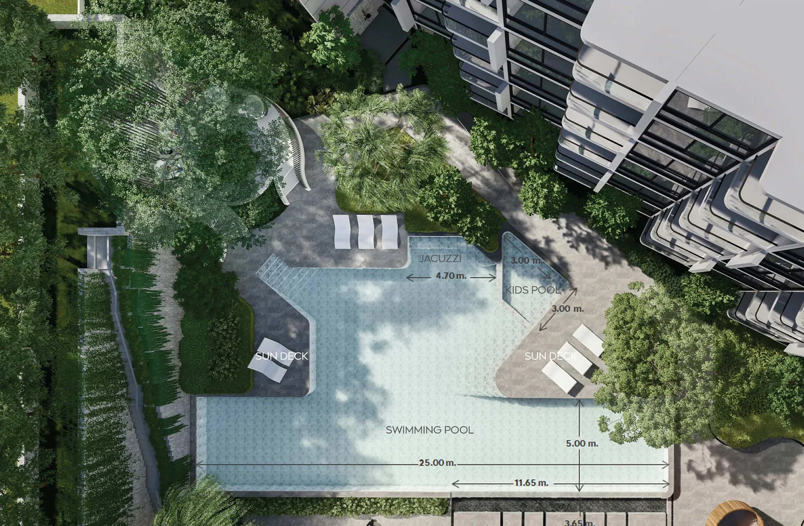 3-bedroom condo, 143 sqm