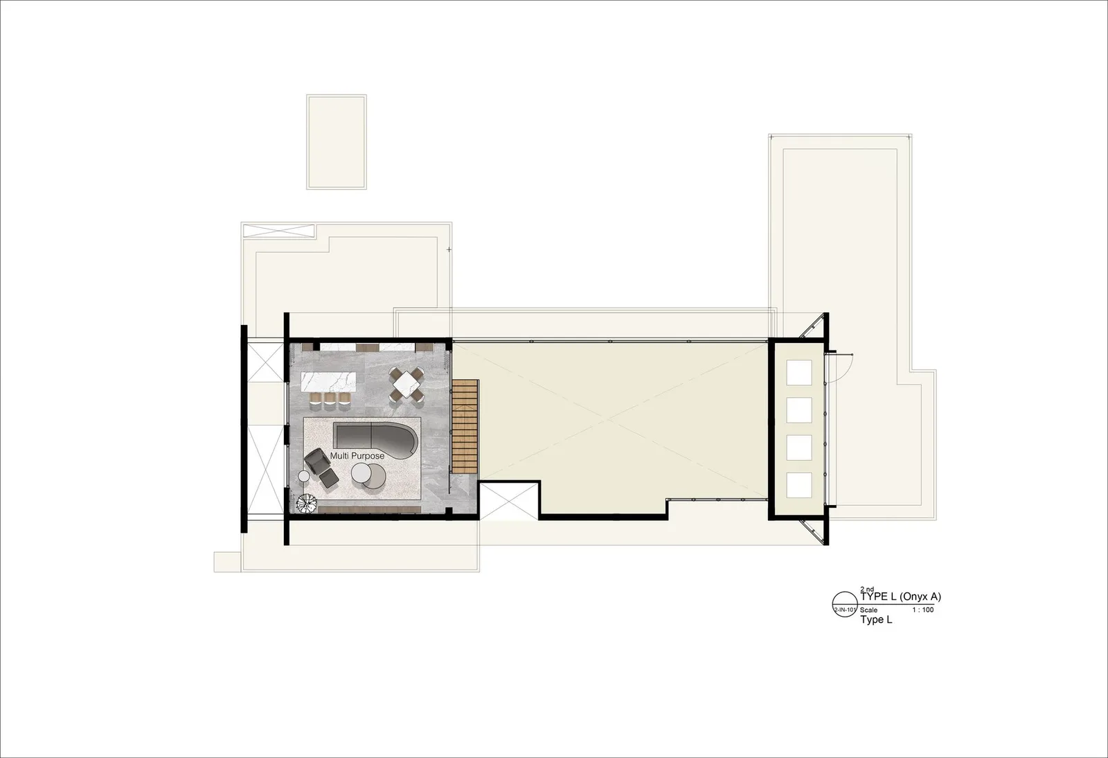 3-bedroom villa, 529 sqm