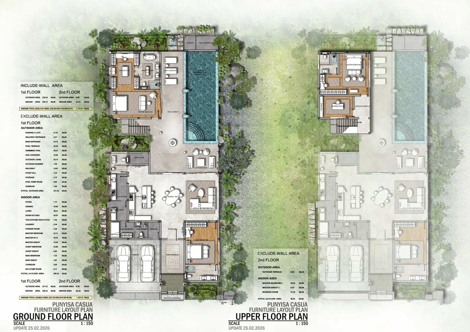 3-bedroom villa, 564 sqm