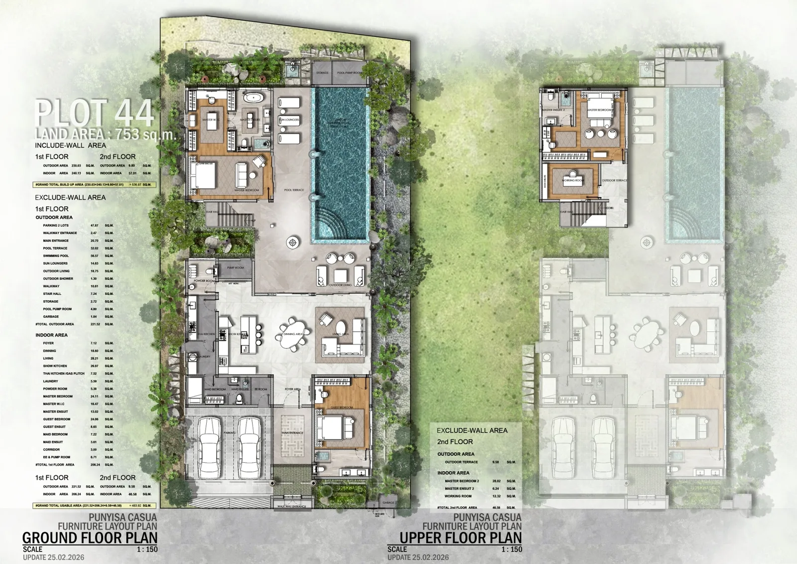 3-bedroom villa, 564 sqm