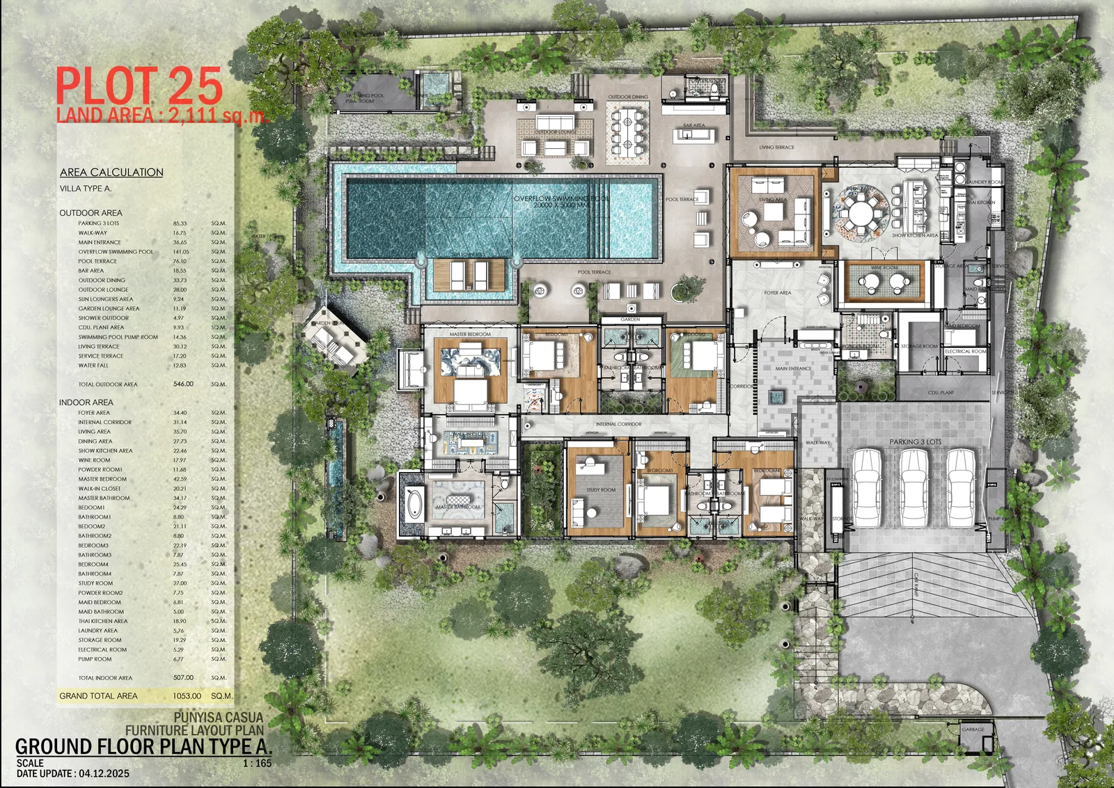 5-bedroom villa, 1053 sqm