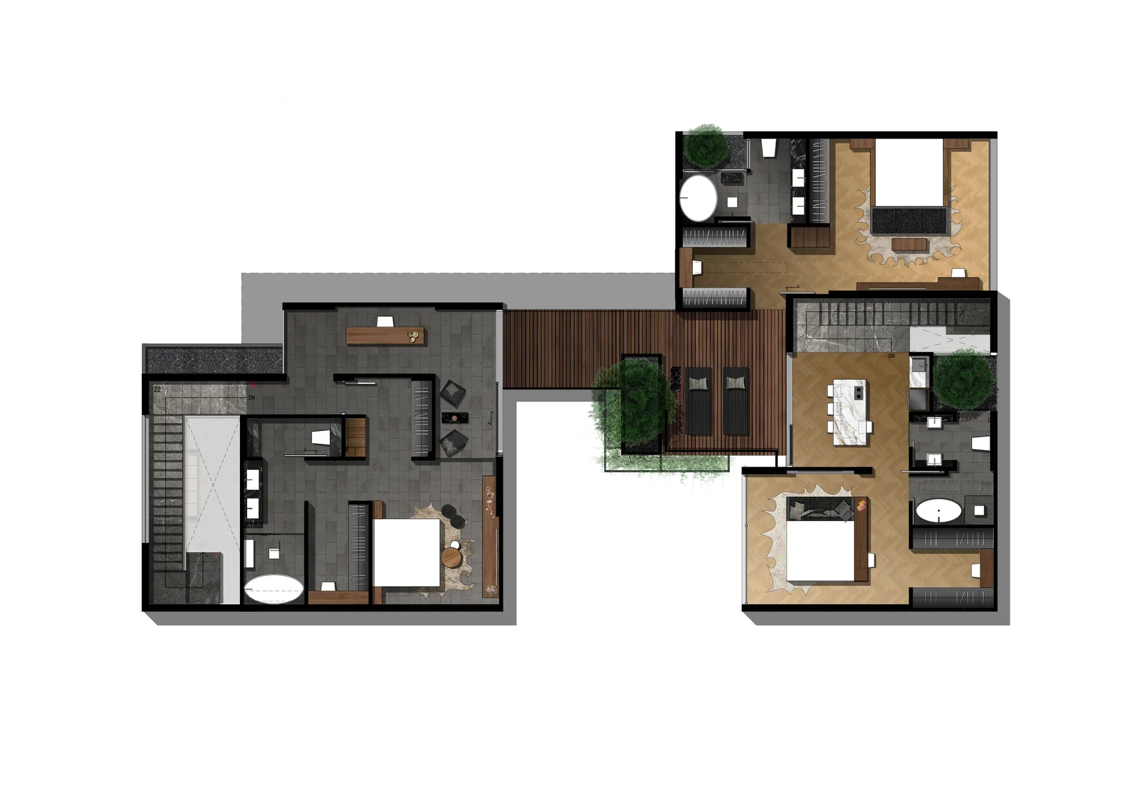 3-bedroom villa, 425 sqm