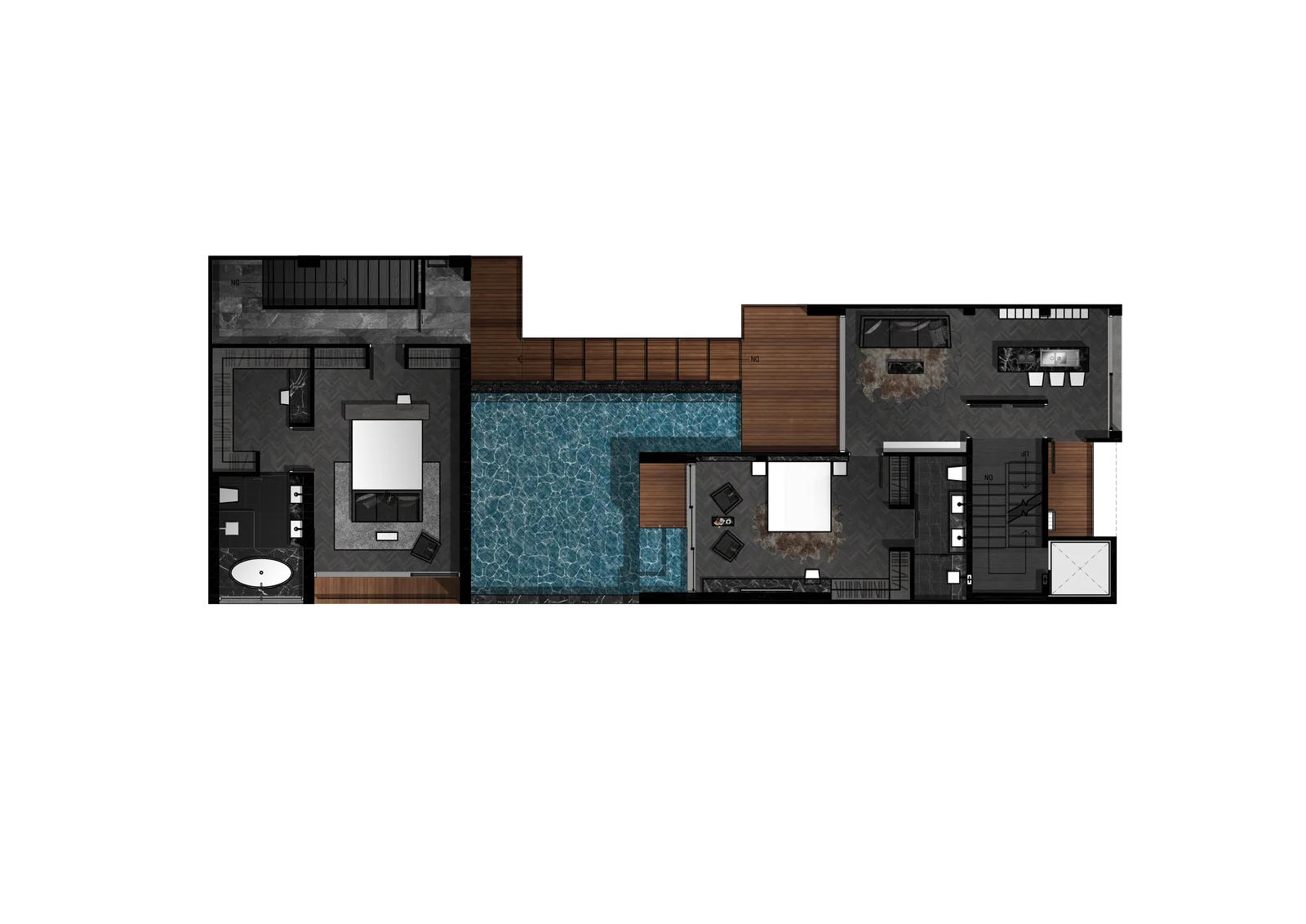 3-bedroom villa, 425 sqm