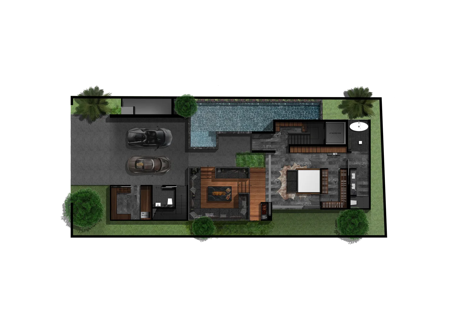 4-bedroom villa, 632 sqm