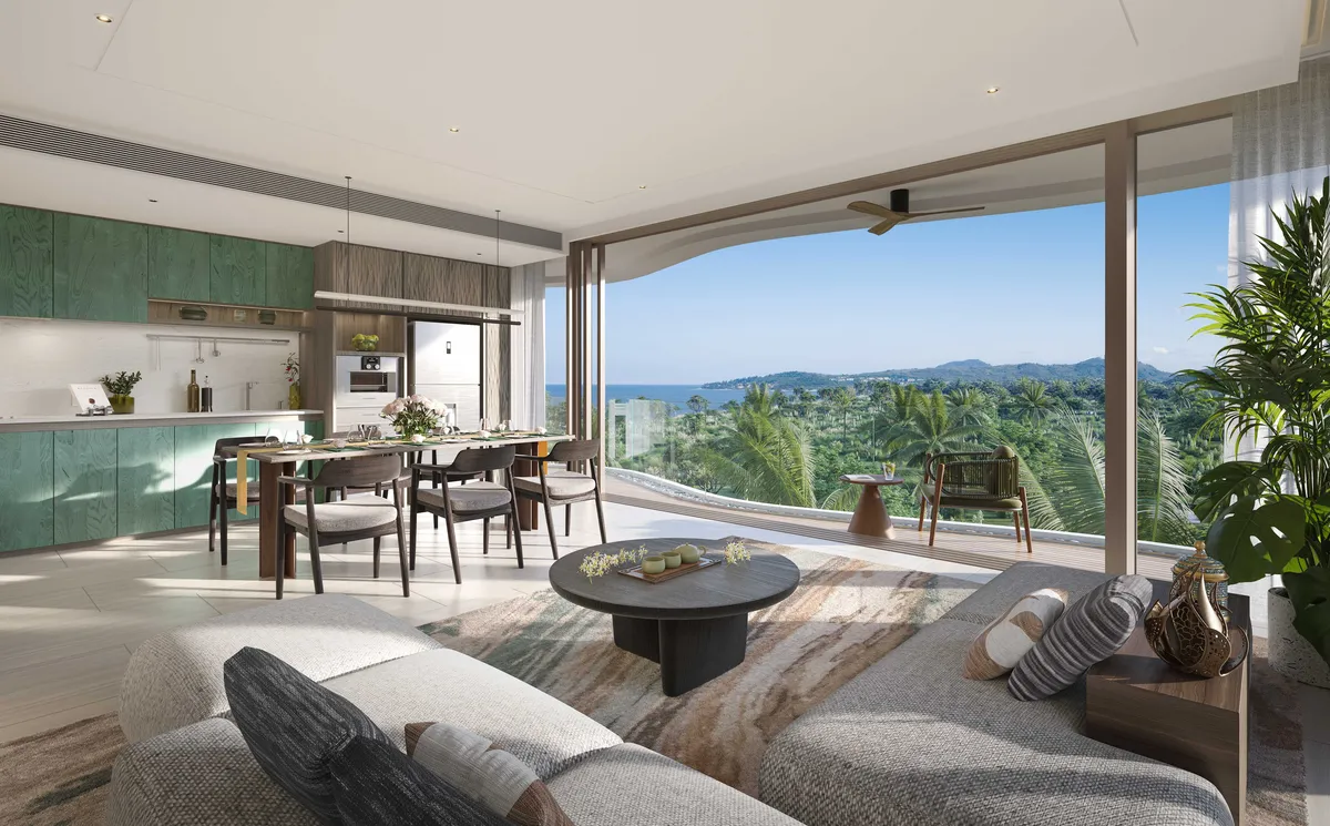 1-bedroom condo, 57 sqm