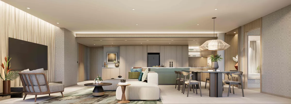 1-bedroom condo, 57 sqm