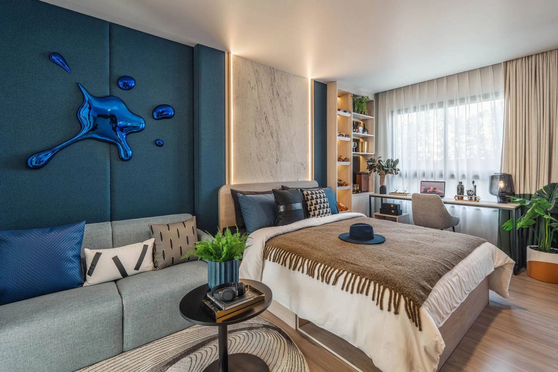 2-bedroom condo, 48 sqm