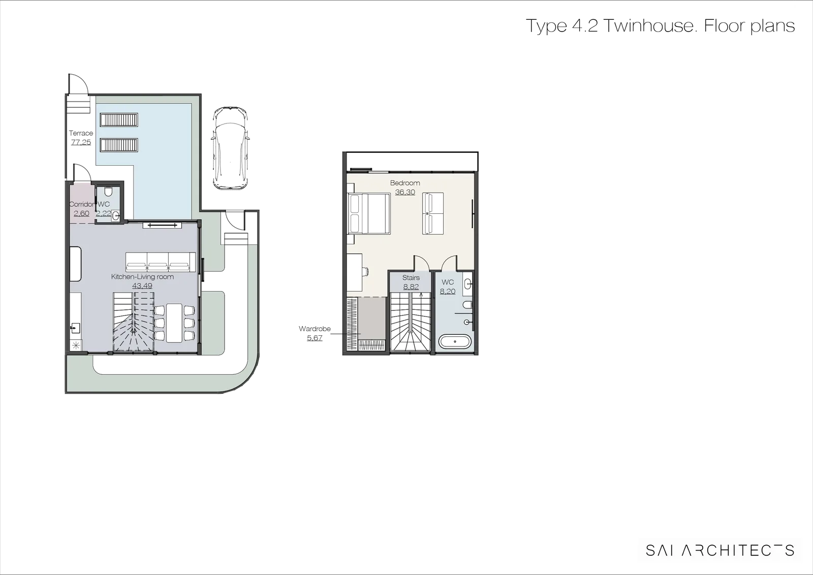 2-bedroom villa, 162 sqm
