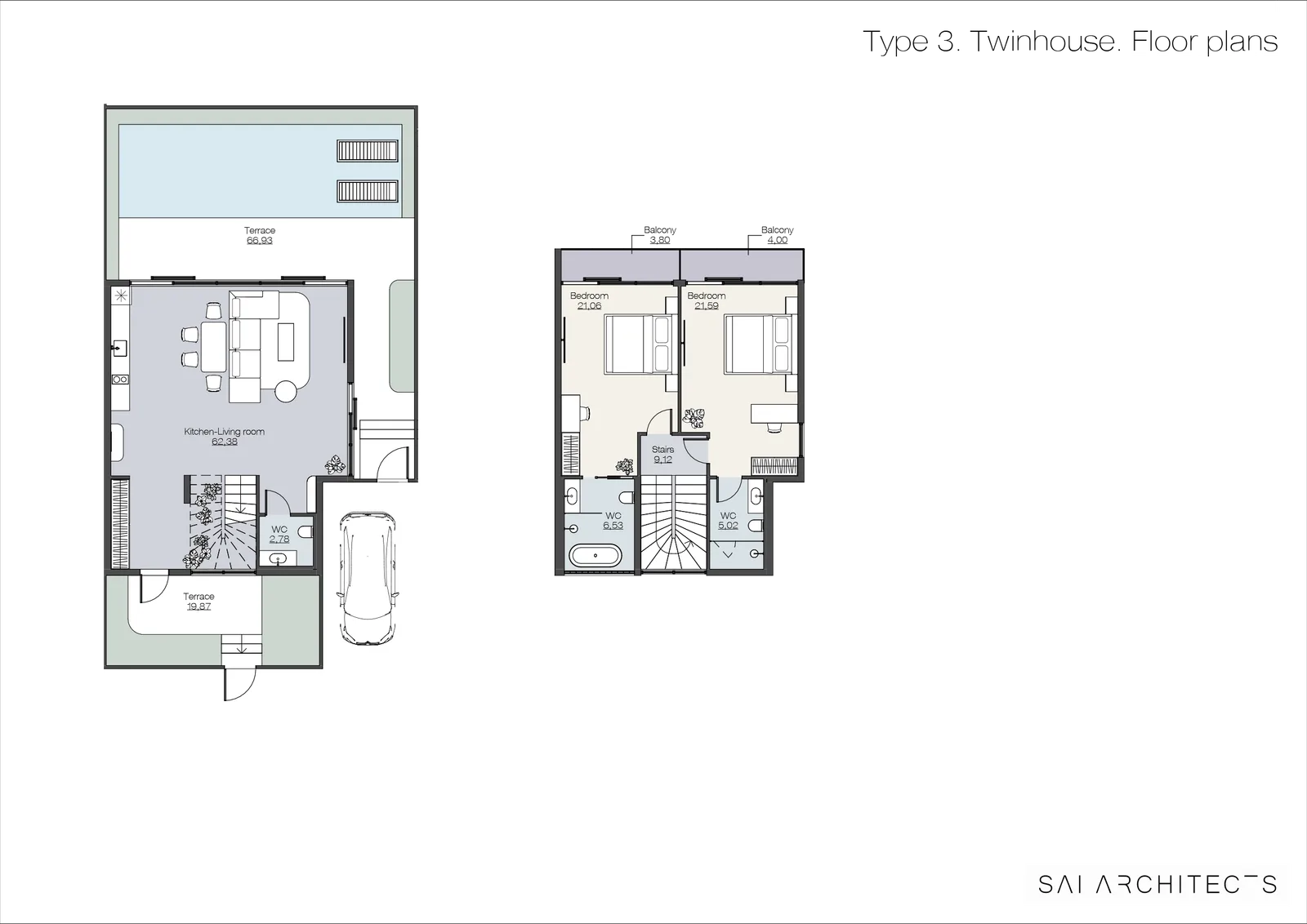 2-bedroom villa, 162 sqm