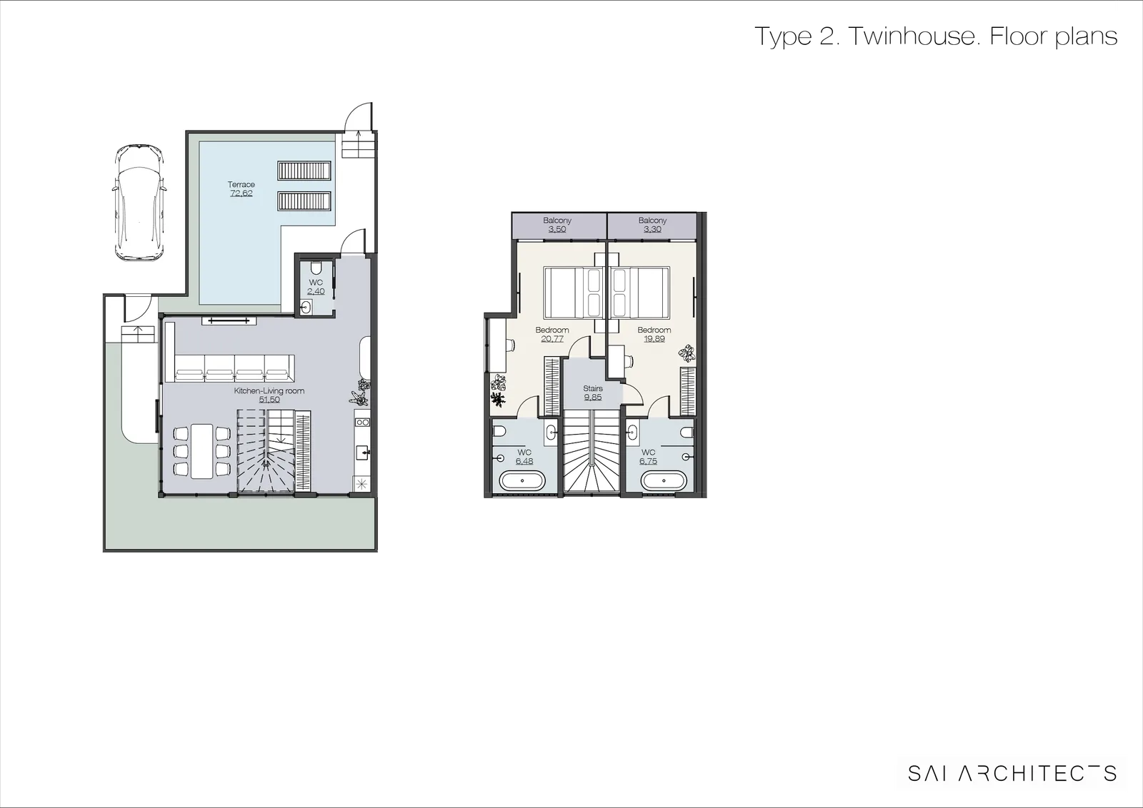 2-bedroom villa, 162 sqm