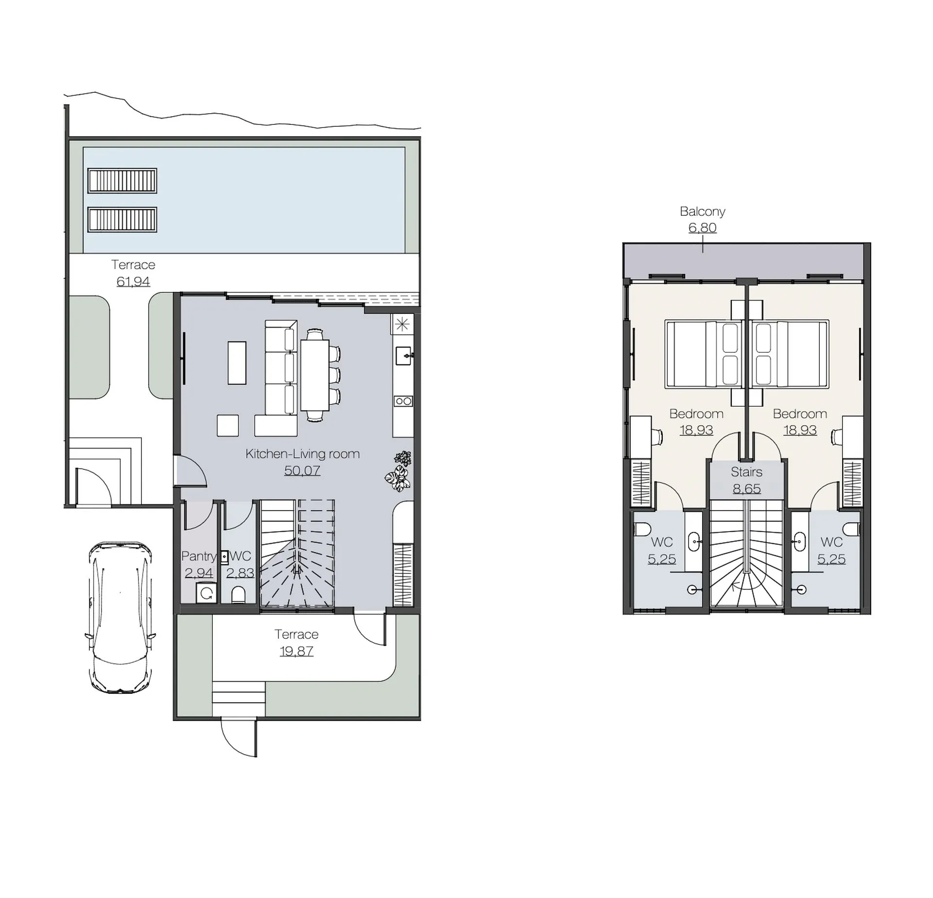 3-bedroom villa, 255 sqm