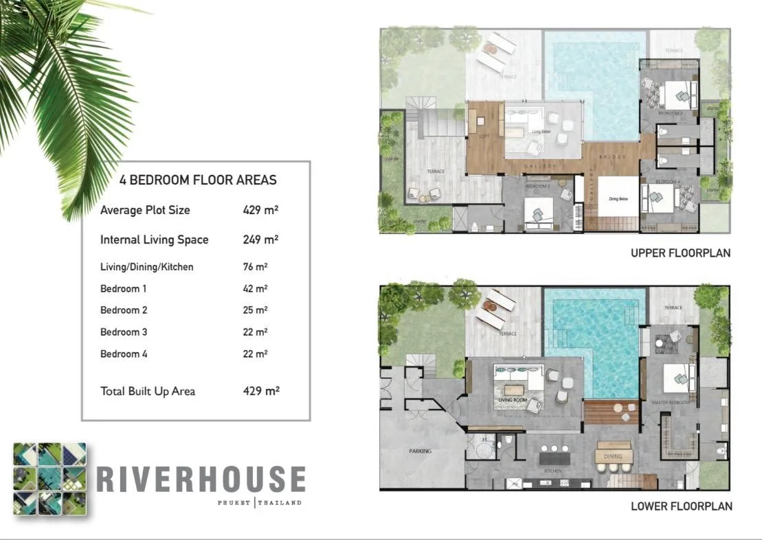 4-bedroom villa, 400 sqm