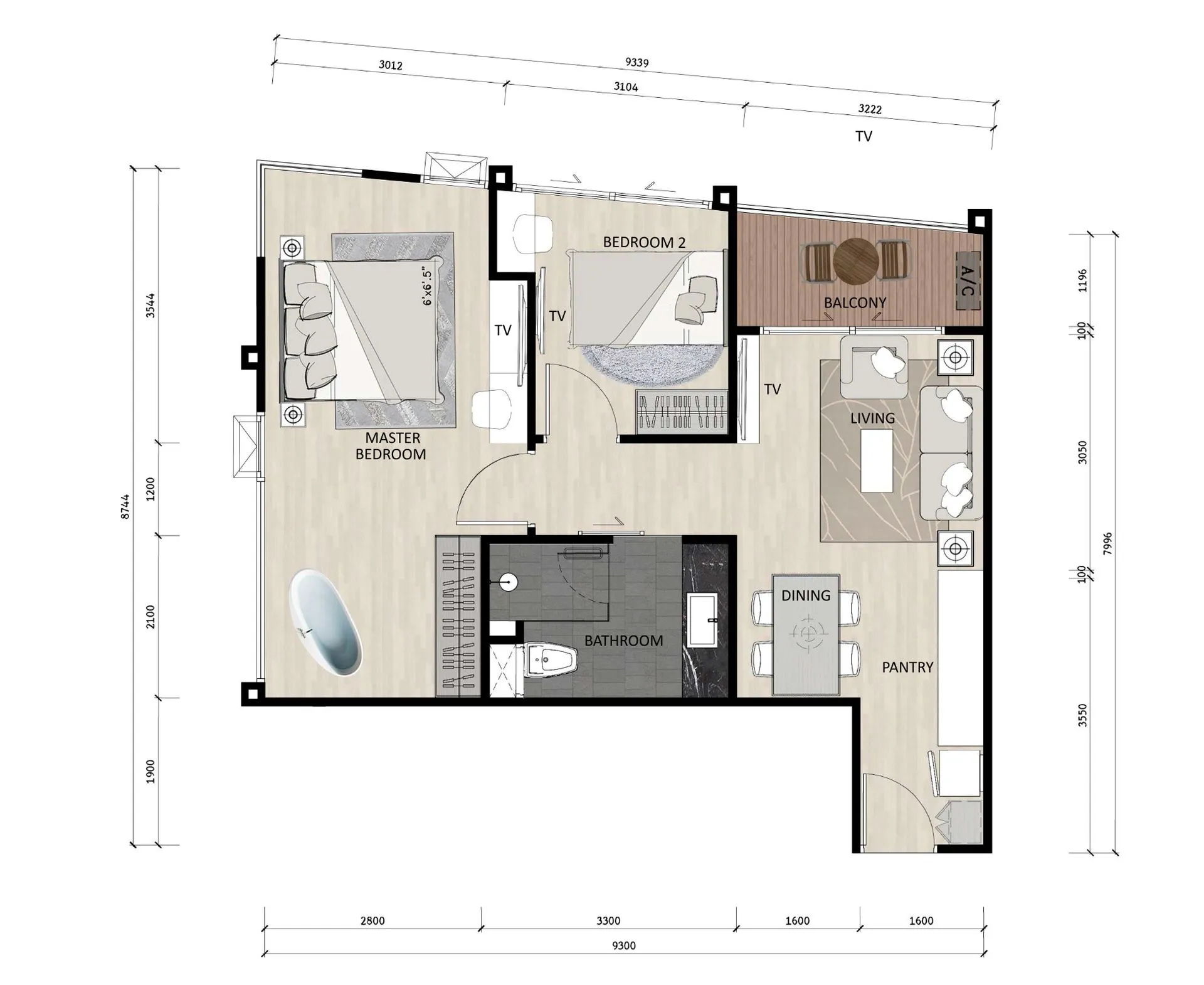 Studio, 37 sqm