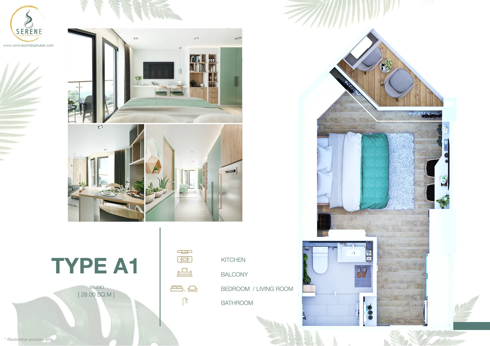 Studio, 28 sqm