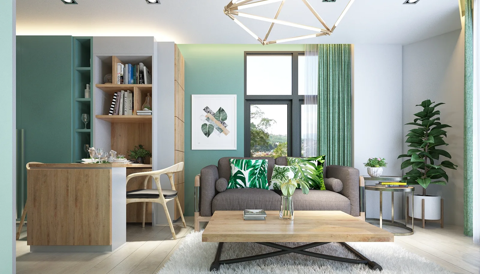 1-bedroom condo, 39 sqm