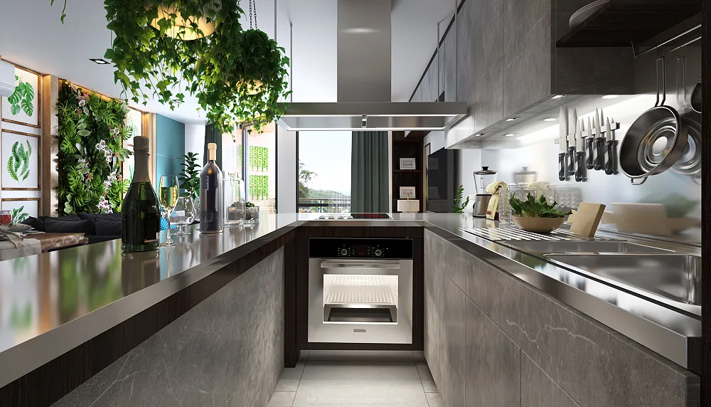 1-bedroom condo, 39 sqm
