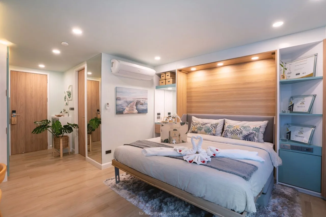 1-bedroom condo, 39 sqm