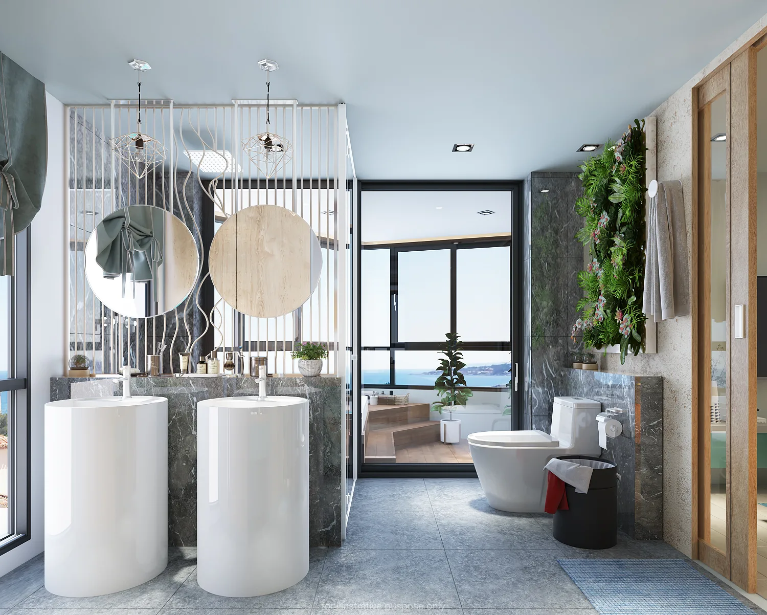 2-bedroom condo, 60 sqm