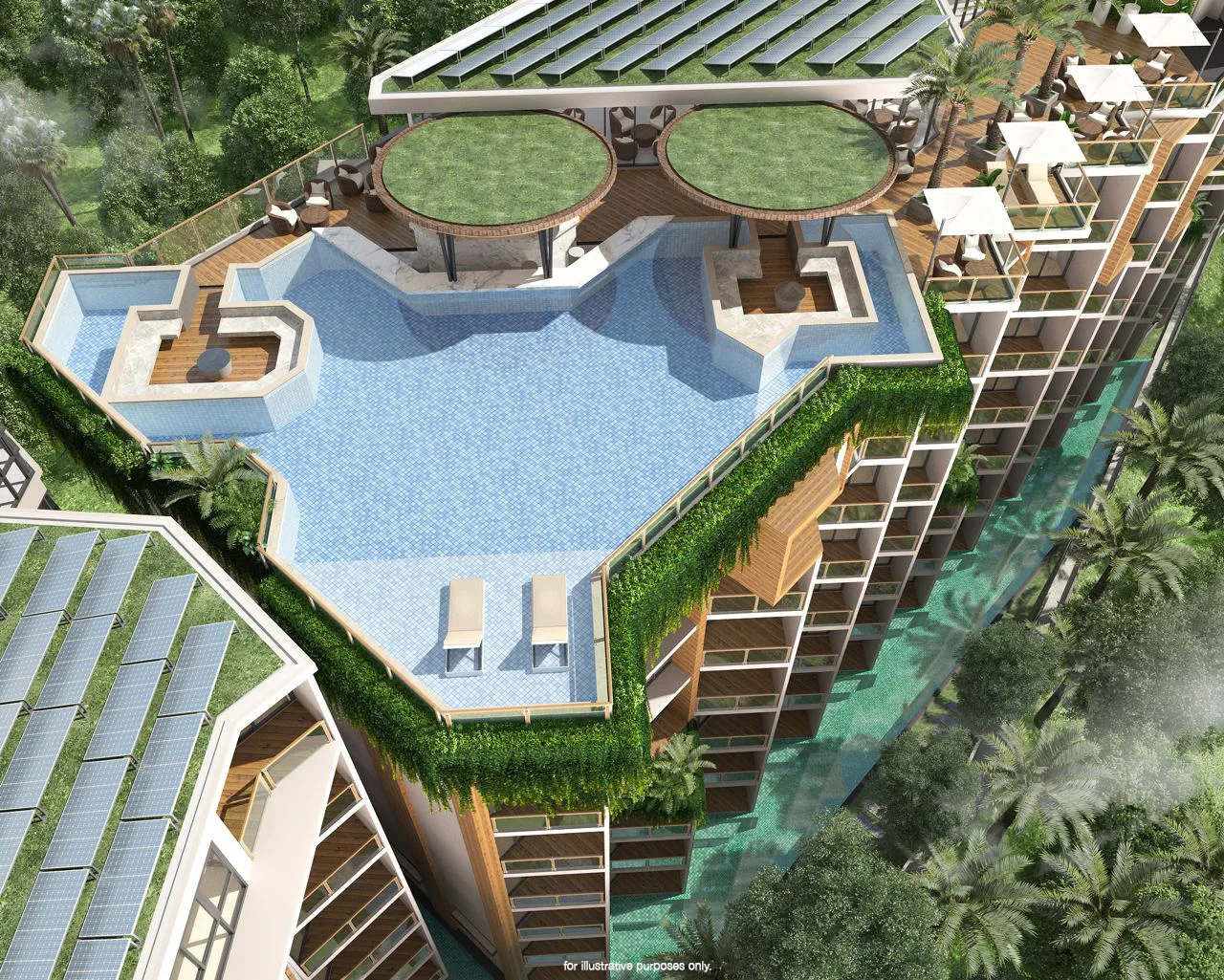 2-bedroom condo, 60 sqm