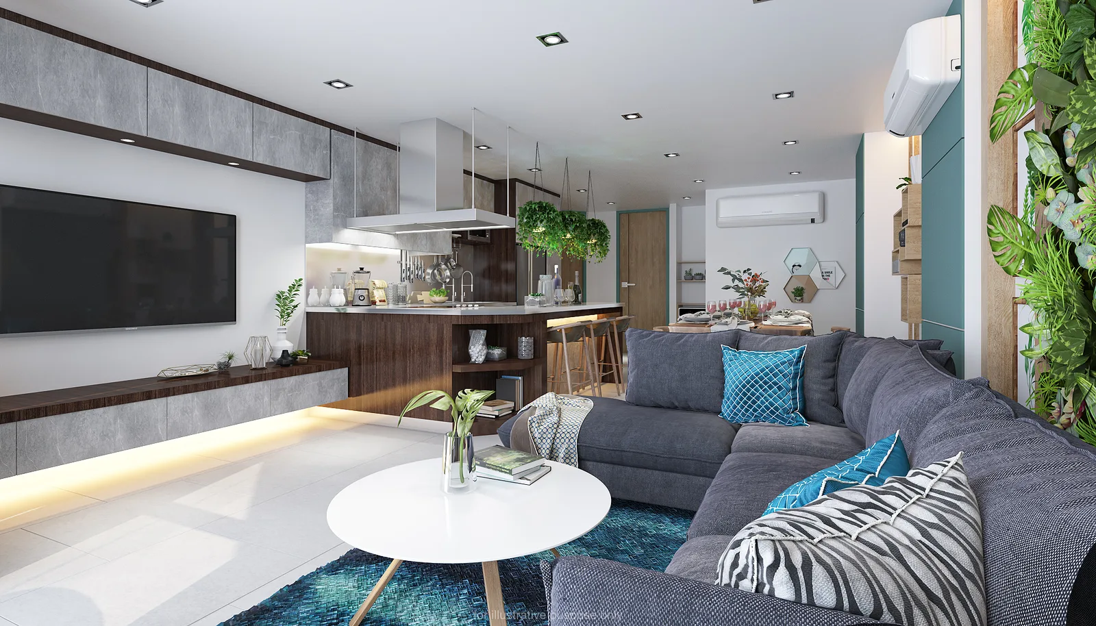 3-bedroom condo, 135 sqm