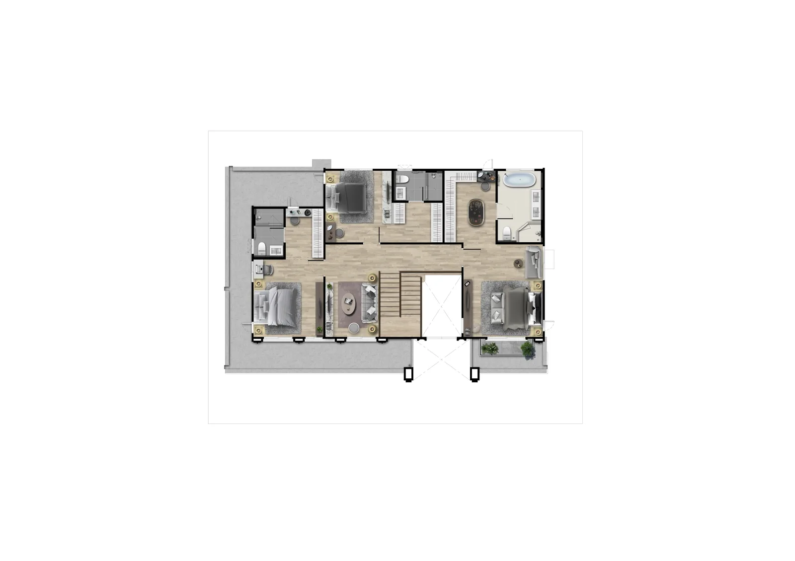 4-bedroom villa, 260 sqm