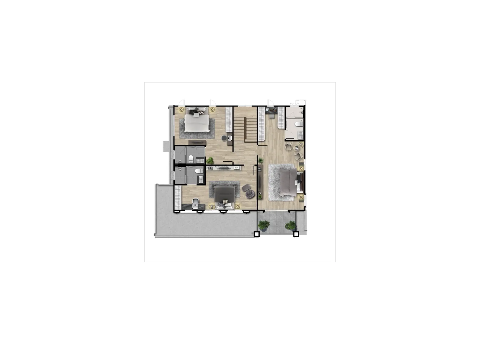 4-bedroom villa, 260 sqm