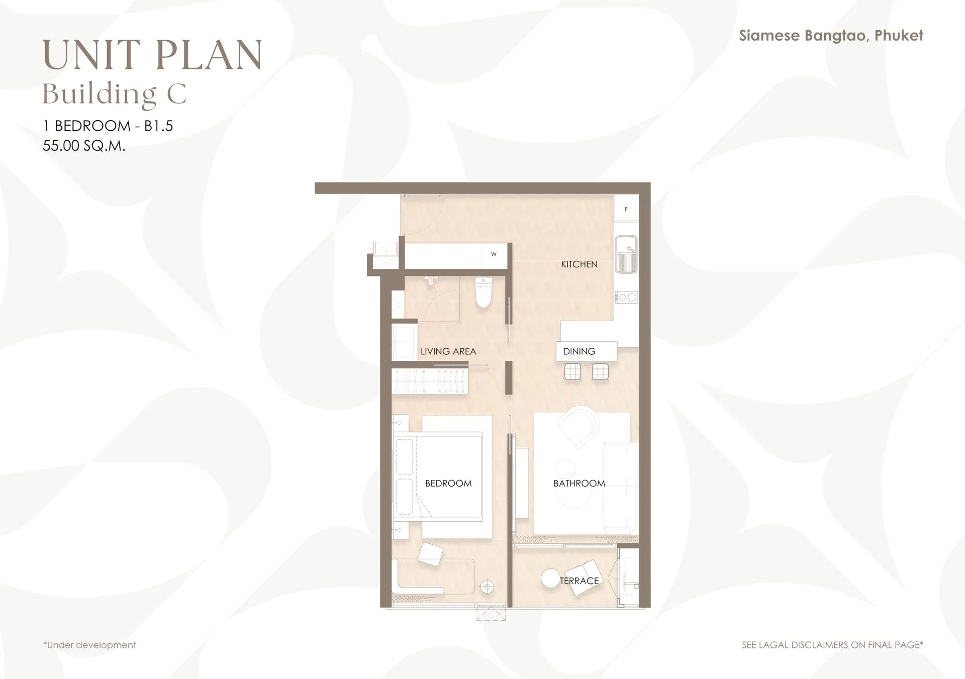 2-bedroom condo, 71 sqm