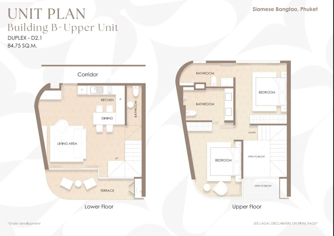 2-bedroom condo, 71 sqm