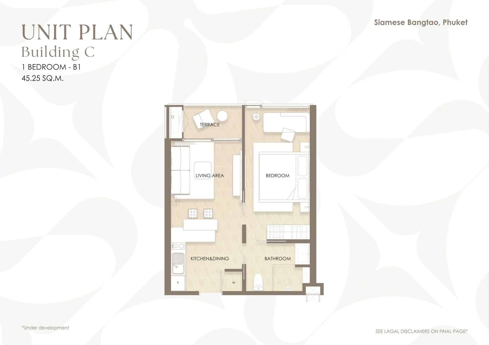 2-bedroom condo, 71 sqm