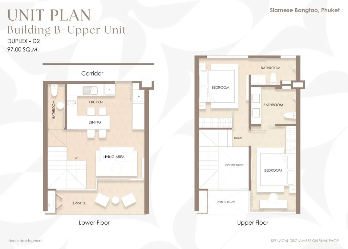 2-bedroom condo, 71 sqm
