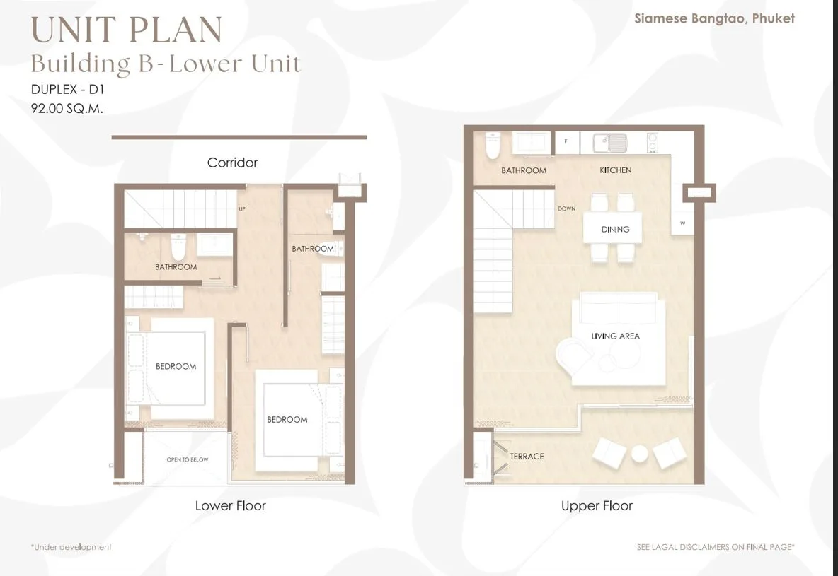 2-bedroom condo, 71 sqm