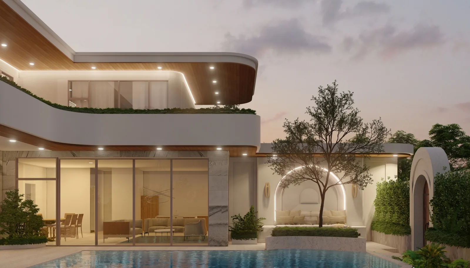 4-bedroom villa, 376 sqm