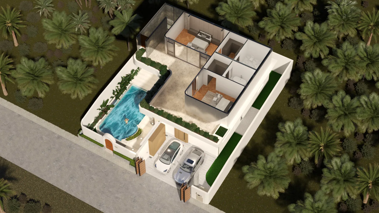 4-bedroom villa, 376 sqm