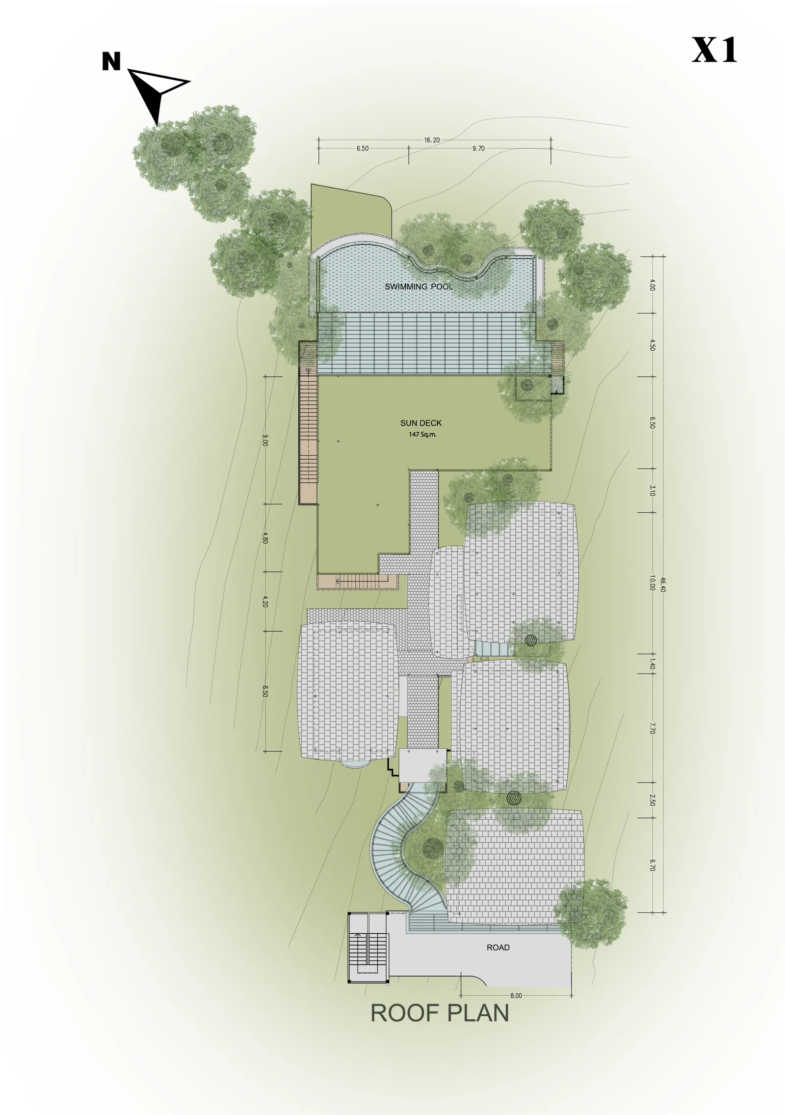 4-bedroom villa, 1013 sqm