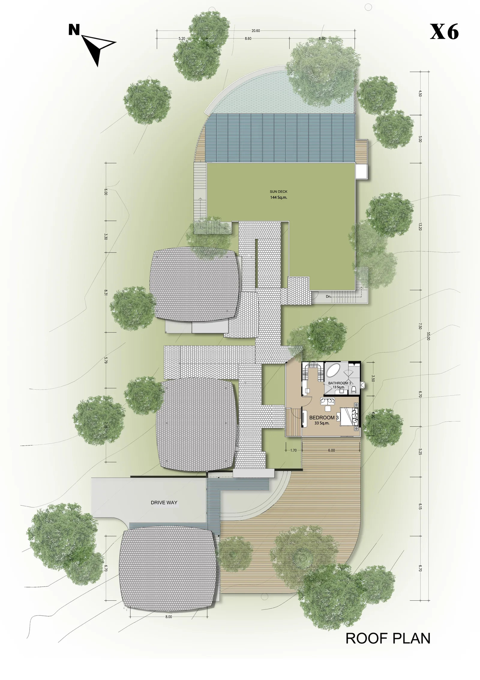 4-bedroom villa, 1013 sqm