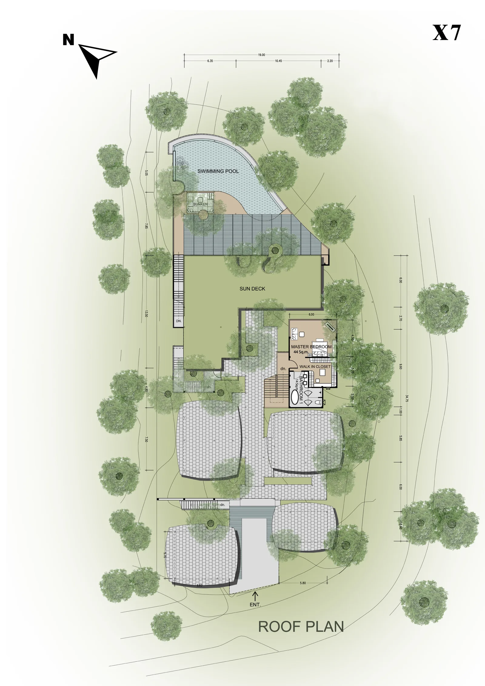 4-bedroom villa, 1013 sqm