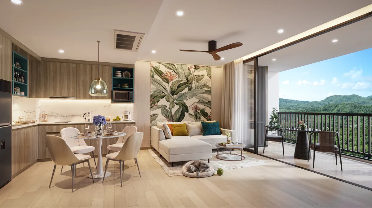 2-bedroom condo, 85 sqm